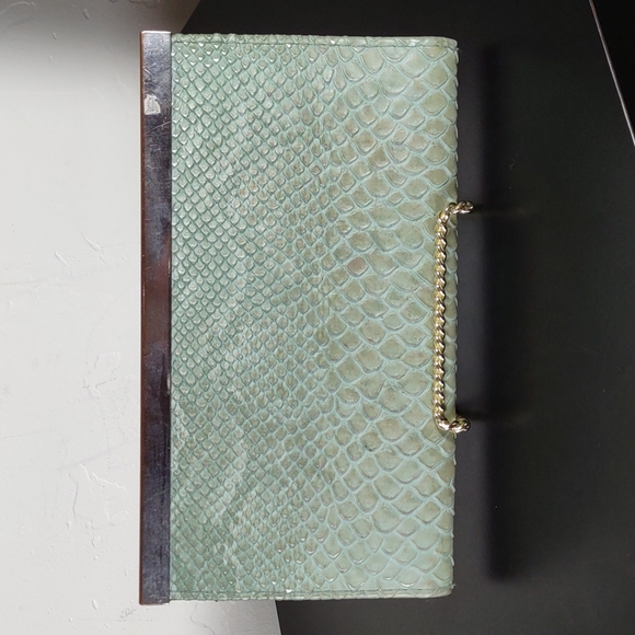 Vintage Snake Embossed Leather Wallet - Picture 2 of 4